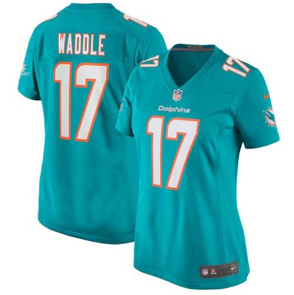 Women's Miami Dolphins #17 Jaylen Waddle Aqua Stitched Game Jersey(Run Small) Dzhi,We sell and wholesale Women's Miami Dolphins #17 Jaylen Waddle Aqua Stitched Game Jersey(Run Small) Dzhi on line form chian!